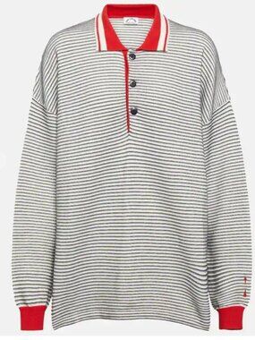 The Upside Wonder Knit Striped Polo Size Small